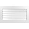 Ekena Millwork Vertical Surface Mount PVC Gable Vent: Functional, w/ 3-1/2"W x 1"P Standard Frame, 38"W x 22"H GVPVE38X2201SF - alternate 1